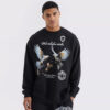 Oversized Dove Graphic Sweatshirt